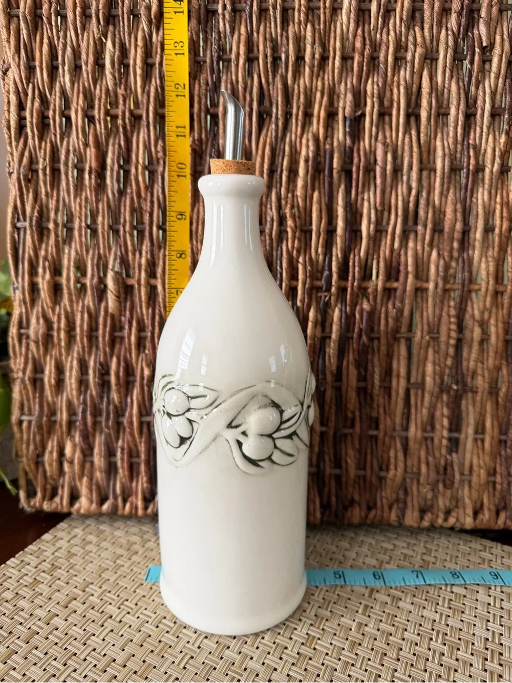Modern farmhouse cottagecore kitchenware oil or vinager dispenser